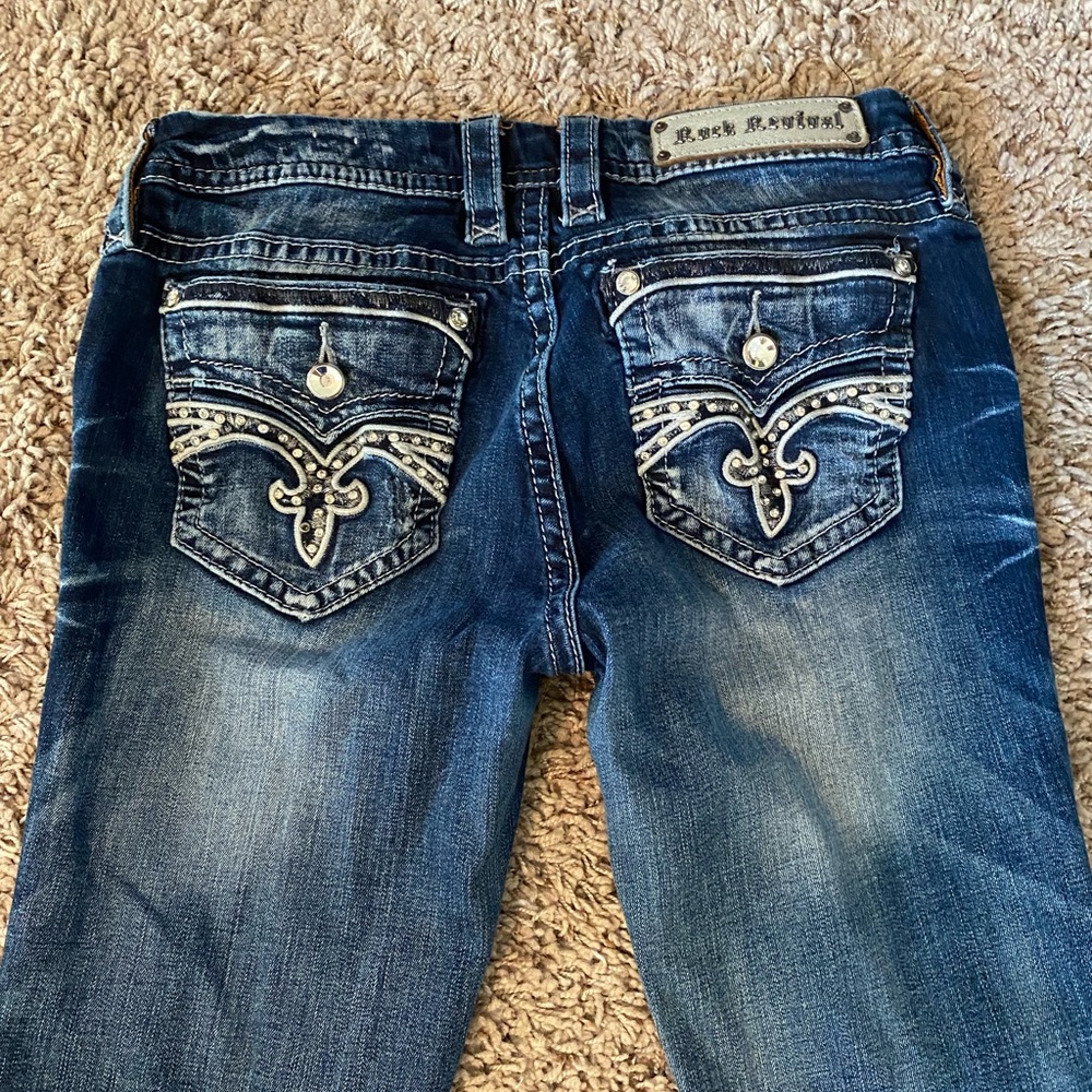 Rock Revival cuff skinny jeans